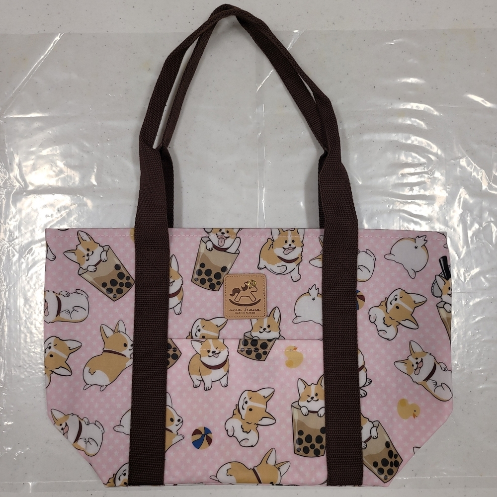 Waterproof Corgi Dumpling Tote Shoulder Bag Purse - Picture 7 of 12